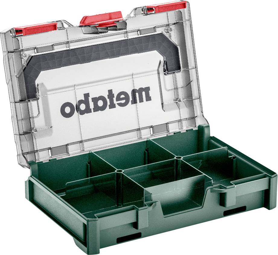 Metabo metaBOX 63 XS 626896000 Werkzeugbox ABS Grün, Transparent (L x B x H) 252 x 167 x 63 mm