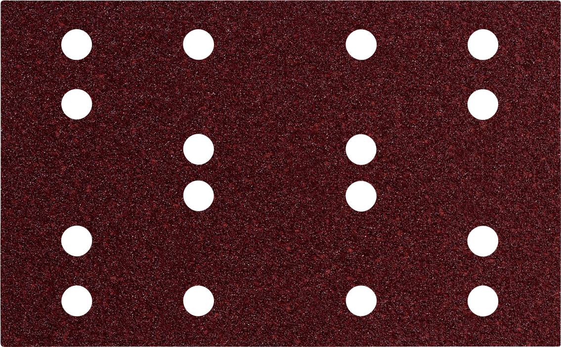 Brauner strukturierter Hintergrund mit sechzehn gleichmäßig verteilten weißen Punkten, die in vier vertikalen Spalten angeordnet sind.