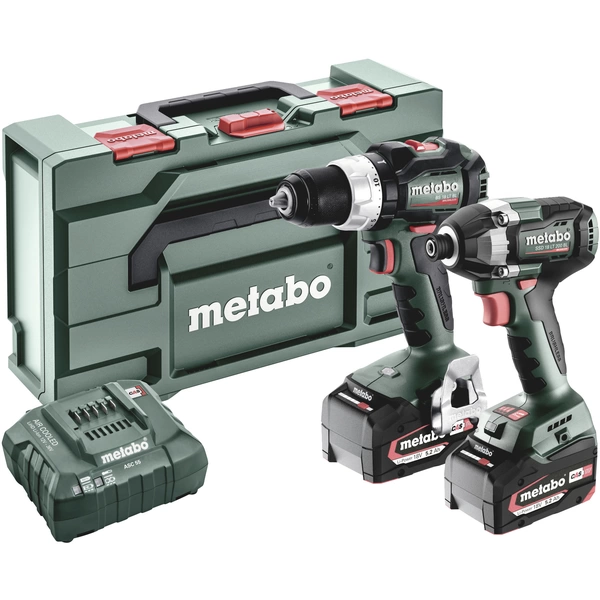 Metabo BSLBL+SSD200LTBL 685196000 Akku-Bohrschrauber, Akku-Schlagschrauber 18V 5.2Ah Li-Ion inkl. Akku, inkl. Ladegerät Metabo BSLBL+SSD200LTBL 685196000 Akku-Bohrschrauber, Akku-Schlagschrauber 18V 5.2Ah Li-Ion inkl. Akku, inkl. Ladegerät