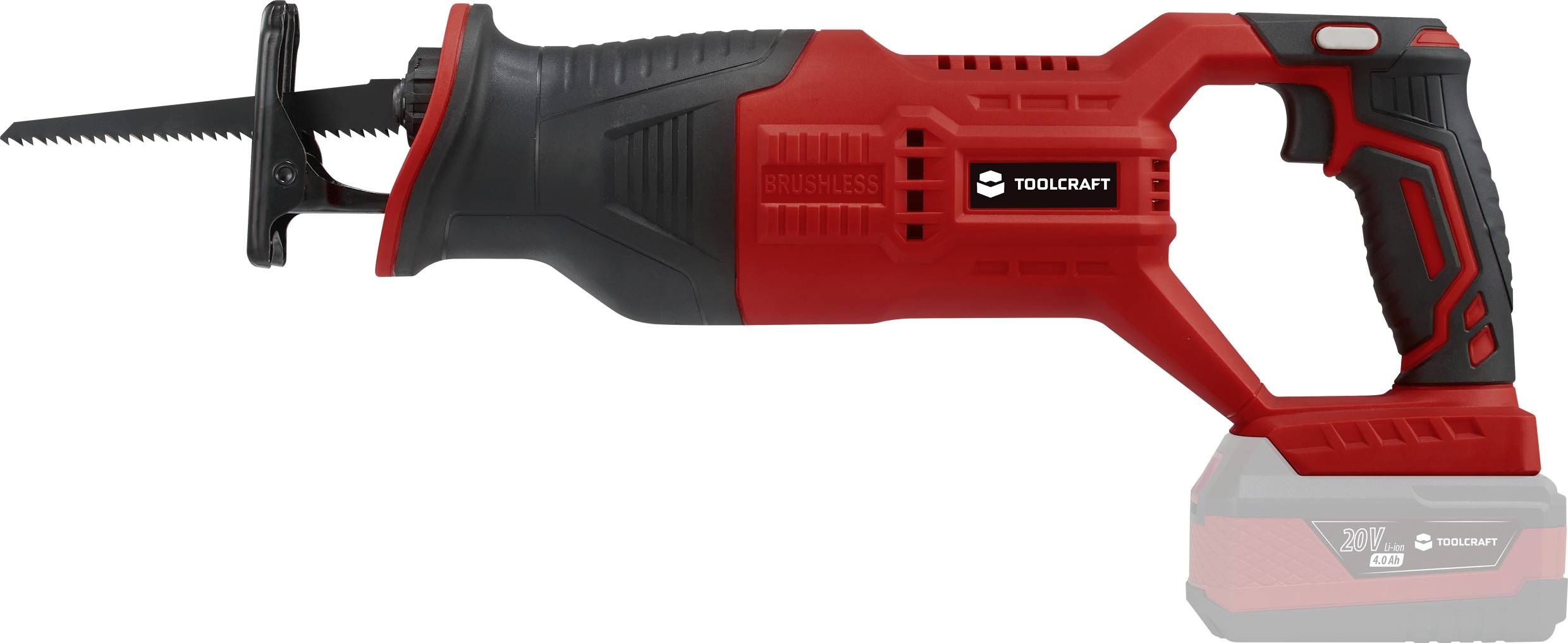 TOOLCRAFT Säbelsäge TO-7453617 bürstenlos, ohne Akku 20V