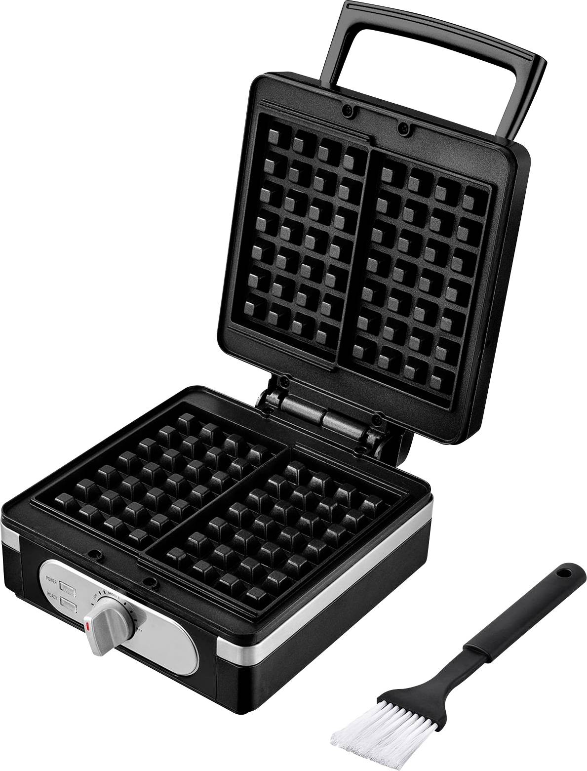 TKG Team Kalorik WM 1005 BK Waffeleisen Schwarz (seidenmatt)