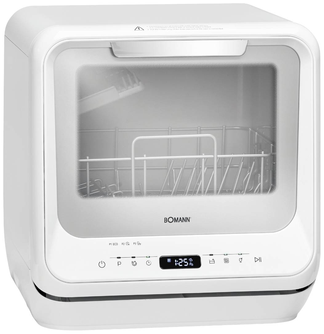 Bomann TSG 5701 Tisch-Geschirrspüler 420 mm EEK: G (A - G) Standgerät Weiß