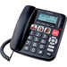 Emporia KFT20 Schnurgebundenes Seniorentelefon Freisprechen, für Hörgeräte kompatibel, Wahlwiederholung Beleuchtetes Display