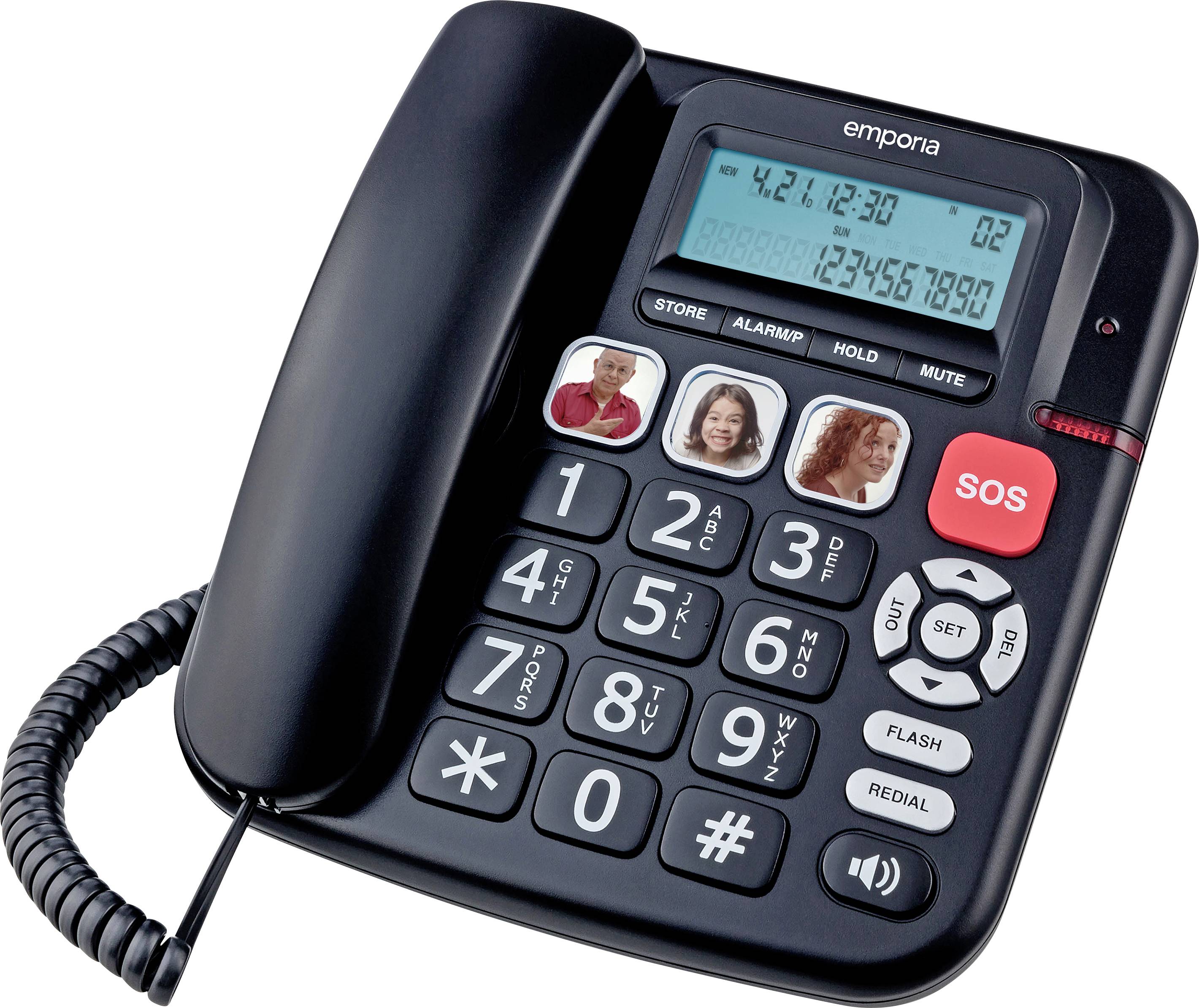 Emporia KFT20 - Telefon mit Schnur - dreiwegAnruffunktion