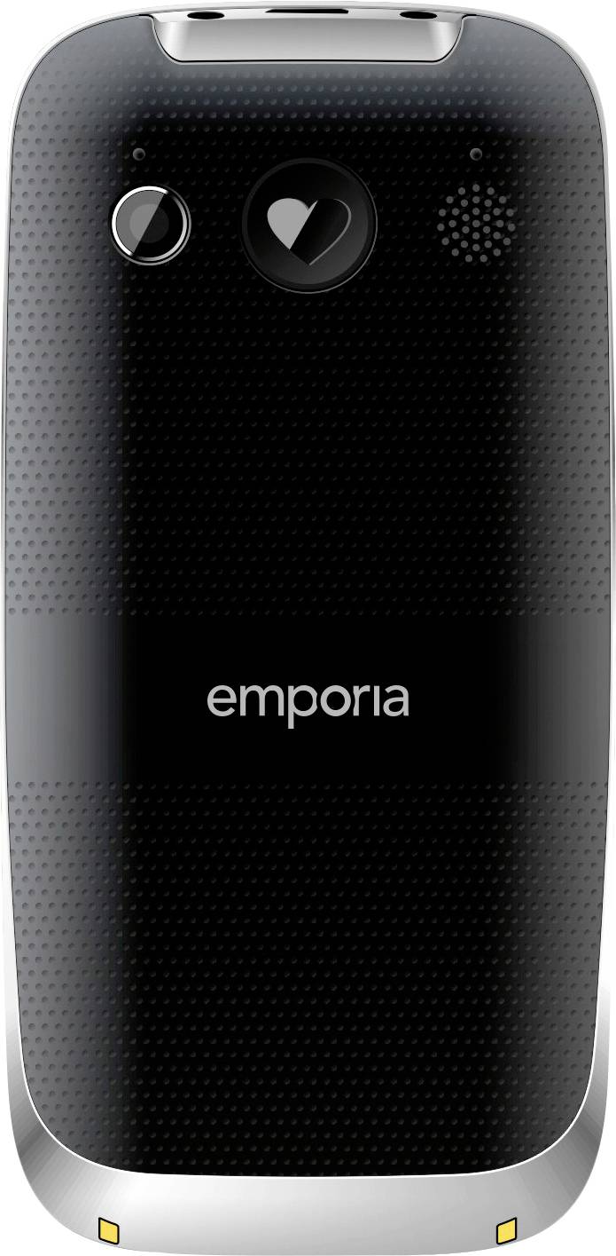 Emporia ACTIVE Senioren-Handy IP54, mit Ladestation, SOS Taste Schwarz
