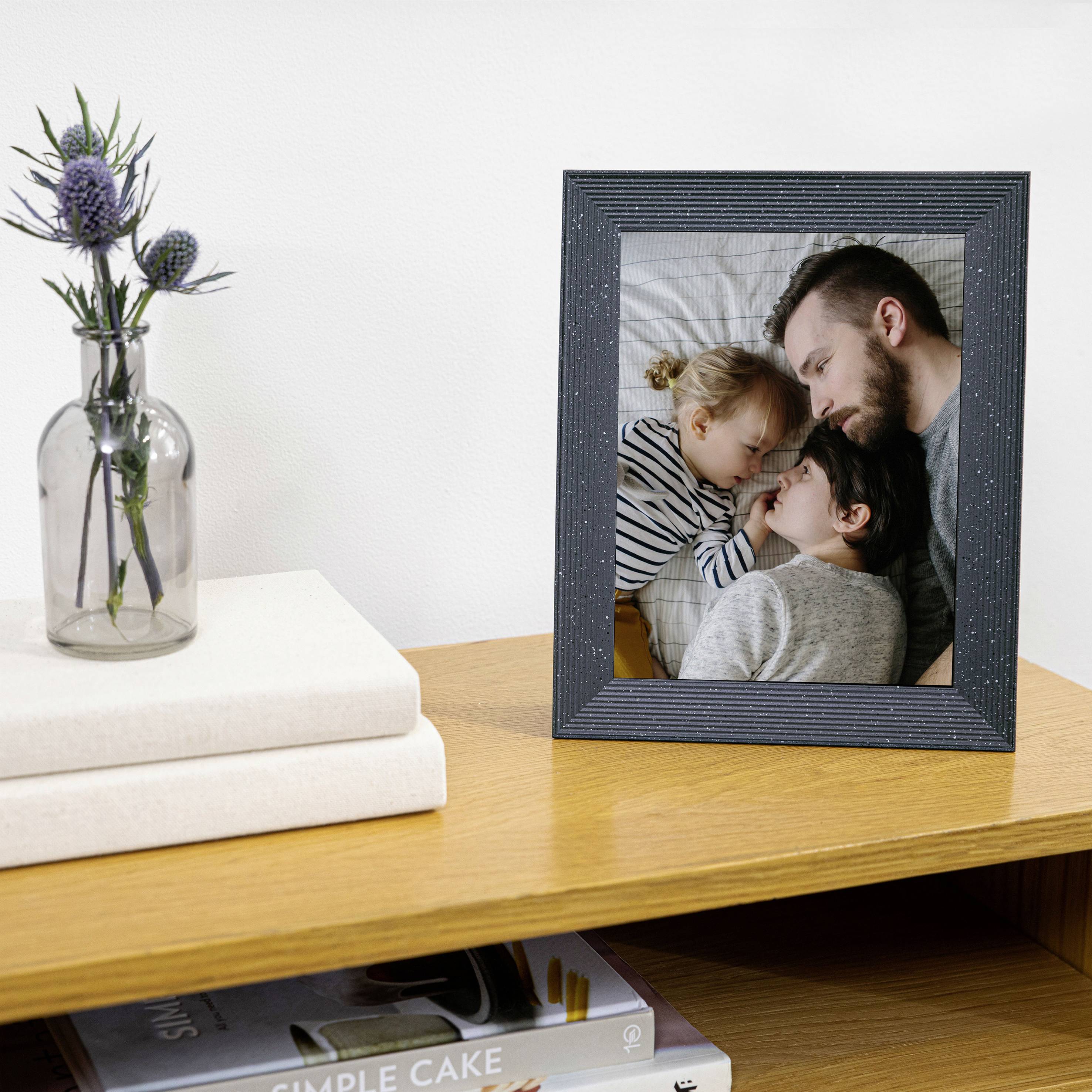 Aura Frames Mason Luxe Digitaler Bilderrahmen 24.6 cm 9.7 Zoll 2048 x 1536 Pixel Kiesel-Grau