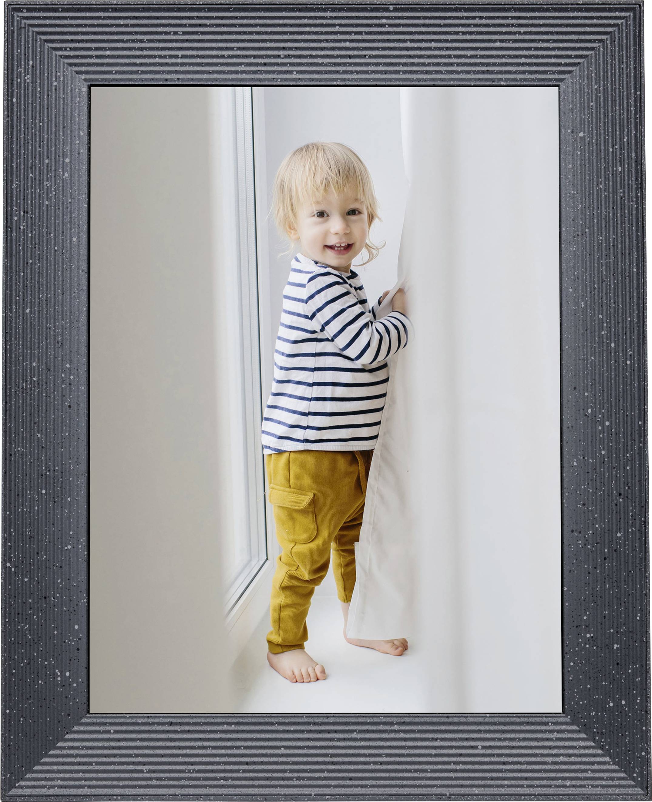 Aura Frames Mason Luxe Digitaler Bilderrahmen 24.6 cm 9.7 Zoll 2048 x 1536 Pixel Kiesel-Grau