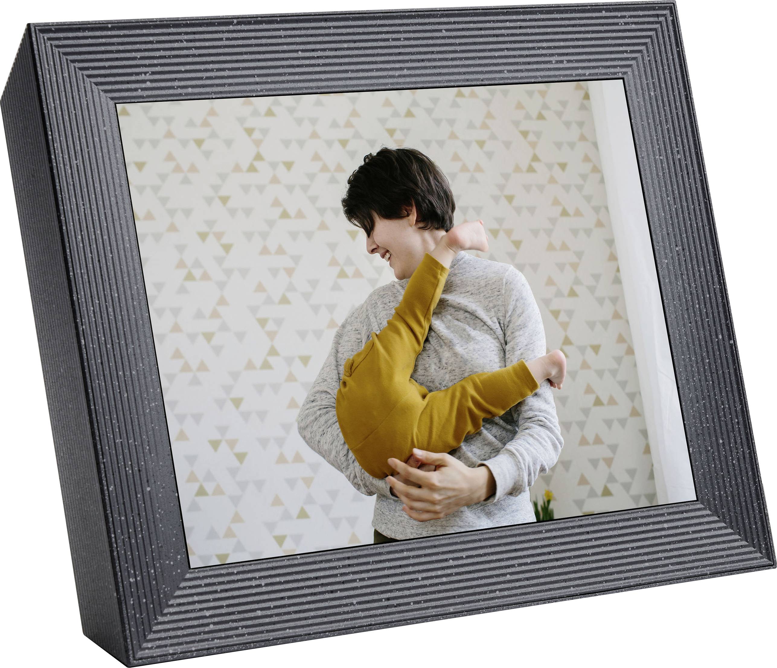 Aura Frames Mason Luxe Digitaler Bilderrahmen 24.6 cm 9.7 Zoll 2048 x 1536 Pixel Kiesel-Grau