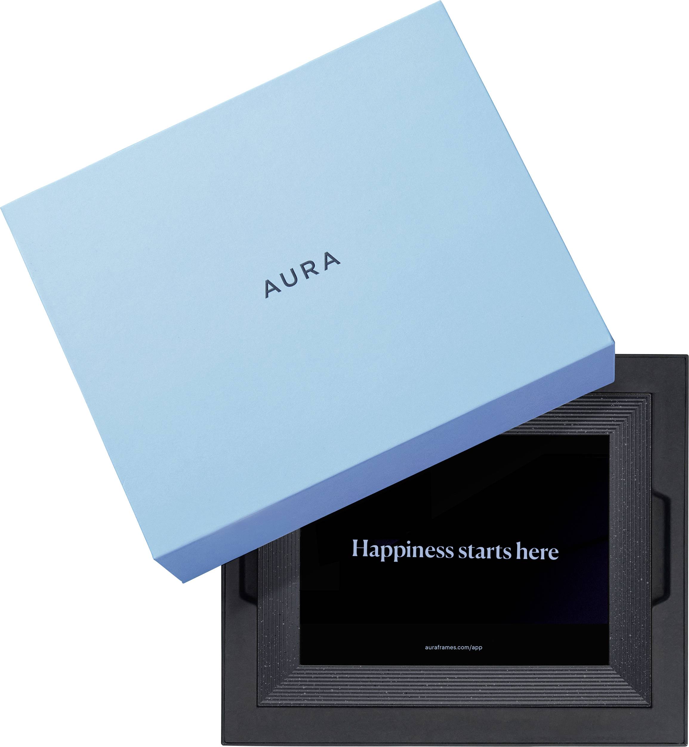 Aura Frames Mason Luxe Digitaler Bilderrahmen 24.6 cm 9.7 Zoll 2048 x 1536 Pixel Kiesel-Grau