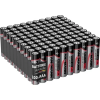 Ansmann Micro AAA LR03 100er Box Micro (AAA)-Batterie Alkali-Mangan 1.5V 100St. Ansmann Micro AAA LR03 100er Box Micro (AAA)-Batterie Alkali-Mangan 1.5V 100St.