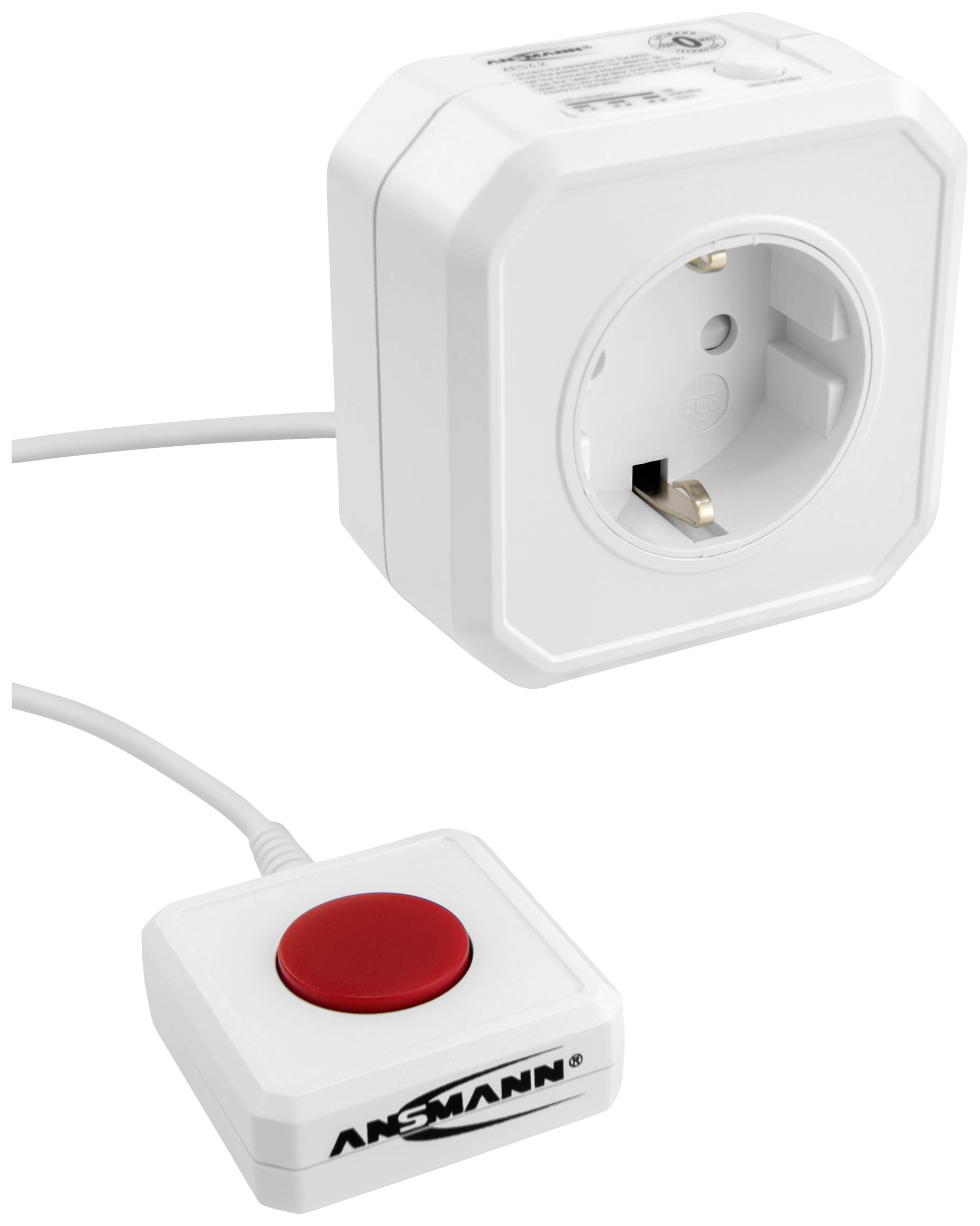 Ansmann 1260-0002 Energiesparsteckdose Weiß Schutzkontakt 1St.