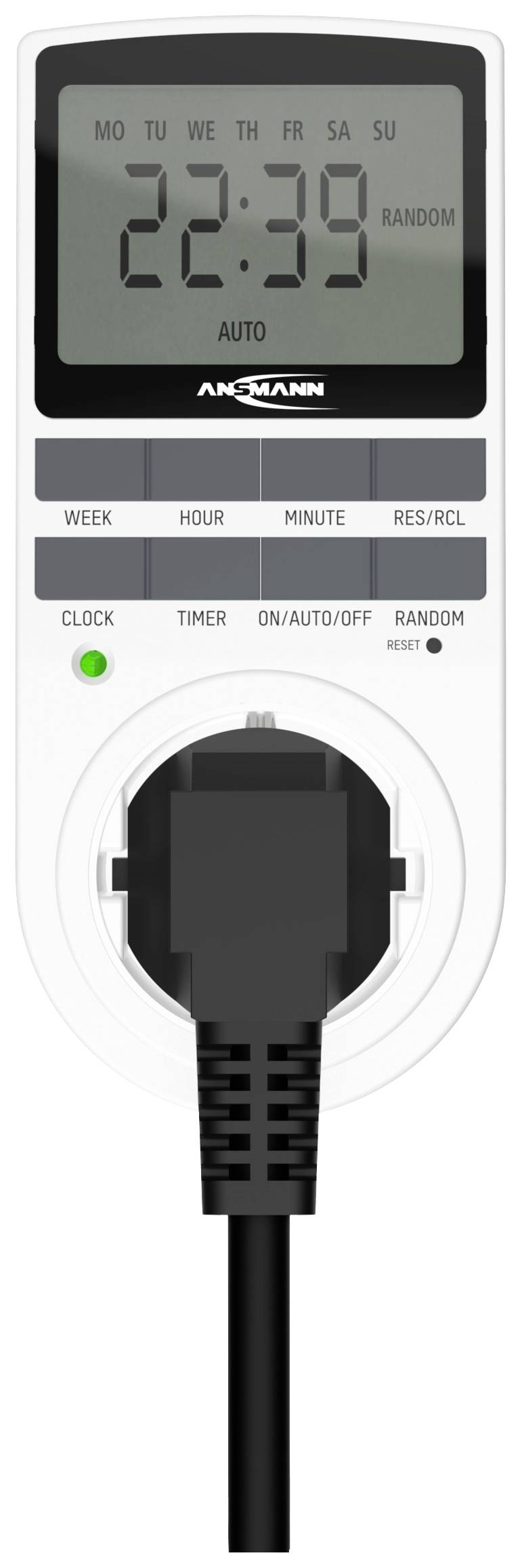 Ansmann 1260-0006 Zeitschaltuhr Programmierpaket digital Tagesprogramm, Wochenprogramm 3680W IP20 Dauerbetrieb