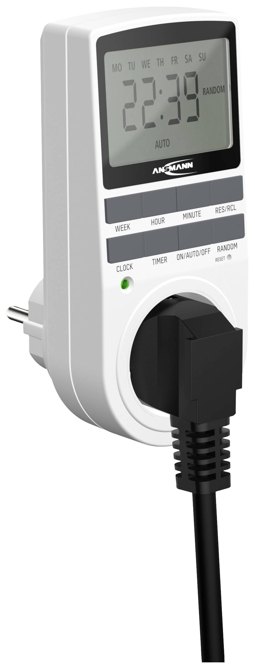 Ansmann 1260-0006 Zeitschaltuhr Programmierpaket digital Tagesprogramm, Wochenprogramm 3680W IP20 Dauerbetrieb