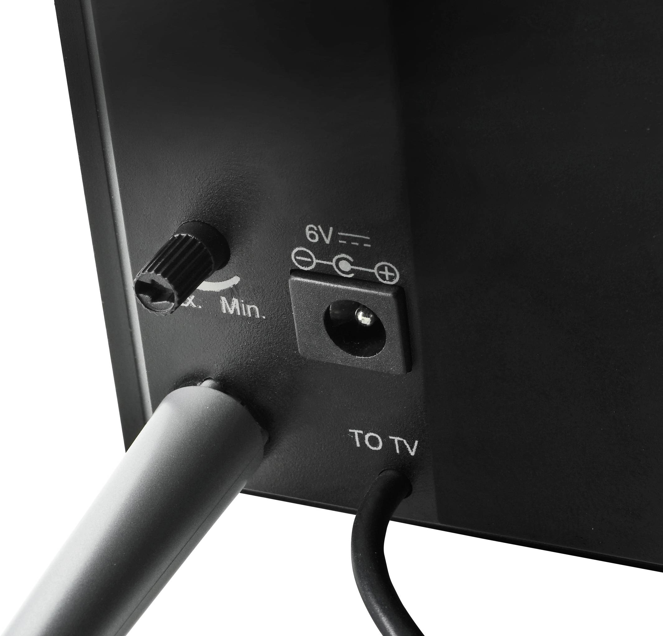 One For All SV 9335-5G Passive DVB-T/T2-Flachantenne Innenbereich Schwarz, Silber