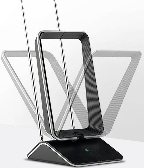 One For All SV 9465-5G Passive DVB-T/T2-Teleskopantenne Innenbereich Schwarz