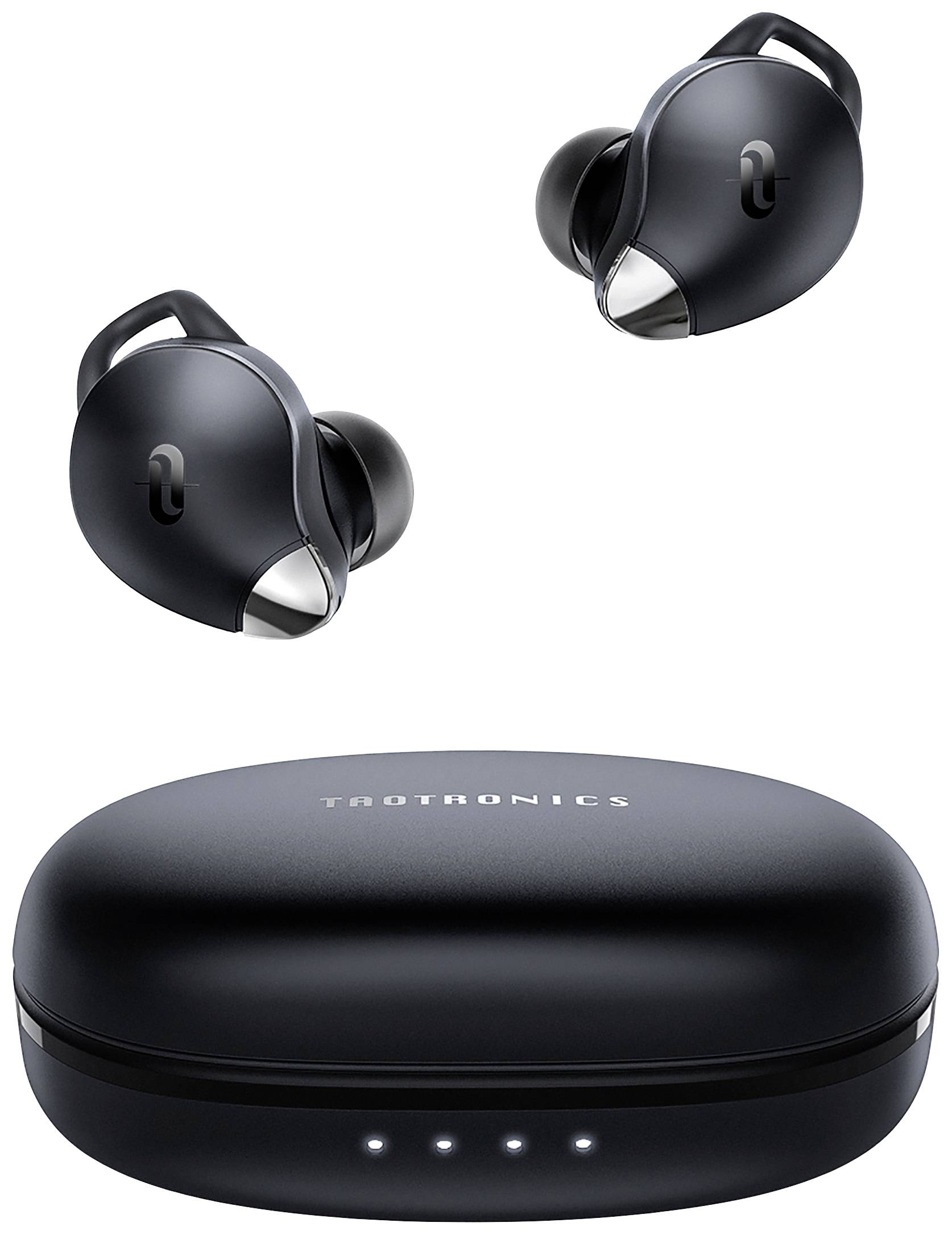 Taotronics SoundLiberty 79 In Ear Kopfhörer Bluetooth® Schwarz Headset, Lautstärkeregelung, Schweißresistent, Touch-Steuerung