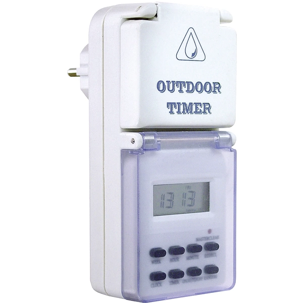 AS Schwabe 24033 Steckdosen-Zeitschaltuhr digital Wochenprogramm 3500W IP44 AS Schwabe 24033 Steckdosen-Zeitschaltuhr digital Wochenprogramm 3500W IP44