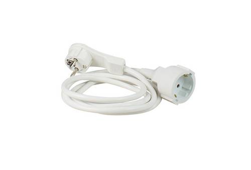 AS Schwabe 50212 Strom Verlängerungskabel Schwarz 2 m H05VV-F 3G 1,5 mm²
