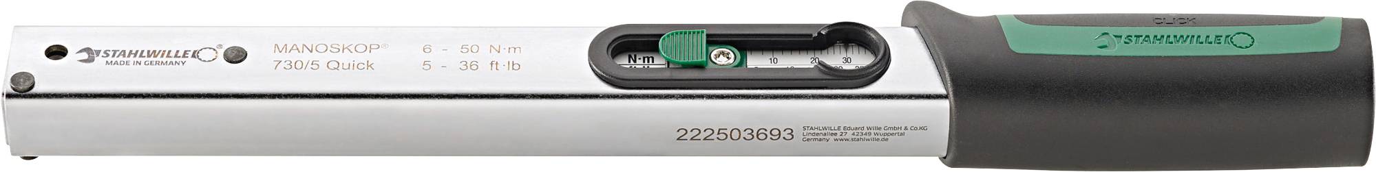 Stahlwille 730/5 QUICK 50184005 Drehmomentschlüssel 6 - 50 Nm