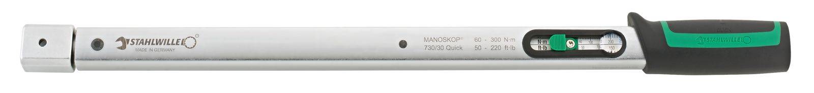 Stahlwille 730/30 QUICK 50184030 Drehmomentschlüssel kalibriert (ISO) 60 - 300 Nm