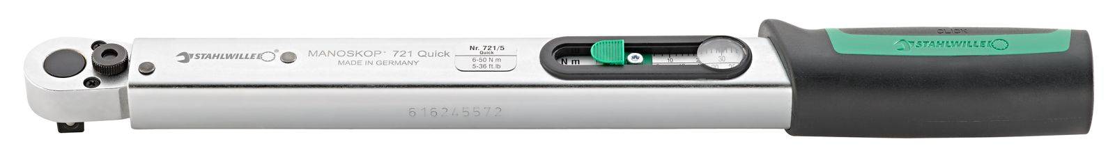 Stahlwille 721/5 QUICK 50204005 Drehmomentschlüssel kalibriert (ISO) 6 - 50 Nm