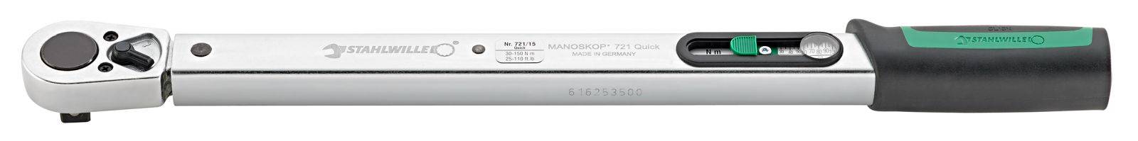 Stahlwille 721/15 QUICK 50204015 Drehmomentschlüssel kalibriert (ISO) 30 - 150 Nm