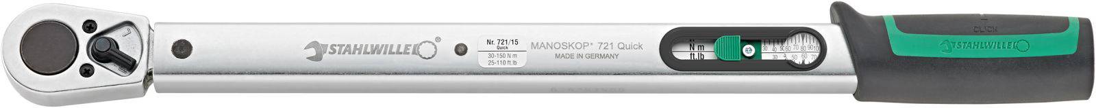Stahlwille 721/15 QUICK 50204015 Drehmomentschlüssel kalibriert (ISO) 30 - 150 Nm