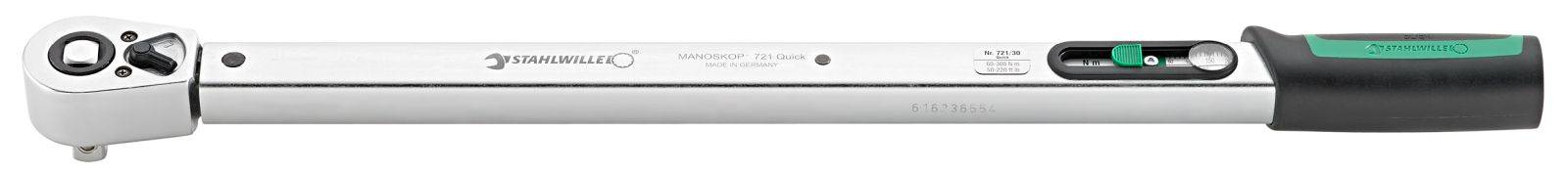 Stahlwille 721/30 QUICK 50204030 Drehmomentschlüssel kalibriert (ISO) 60 - 300 Nm