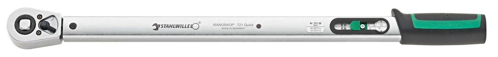 Stahlwille 721/30 QUICK 50204030 Drehmomentschlüssel kalibriert (ISO) 60 - 300 Nm