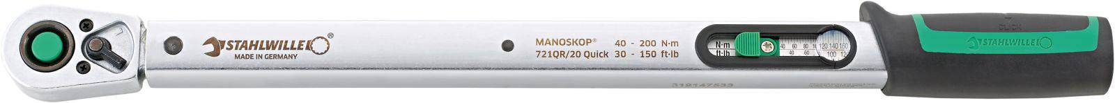 Stahlwille 721QR/20 QUICK 50204120 Drehmomentschlüssel kalibriert (ISO) 40 - 200 Nm