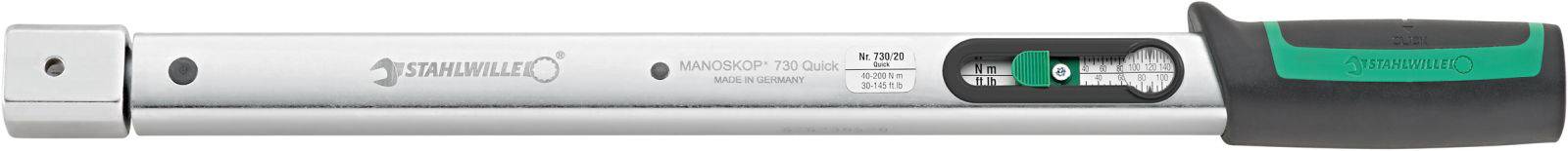 Stahlwille 730A/20 QUICK 50584020 Drehmomentschlüssel kalibriert (ISO) 40 - 200 Nm