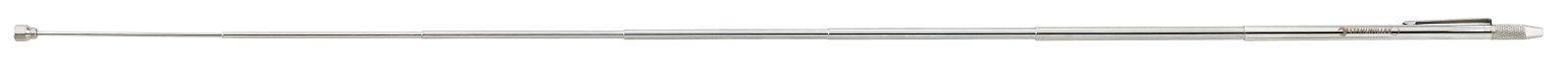 Ein langer, dünner Metallstab mit einer kleinen Kugel an einem Ende.