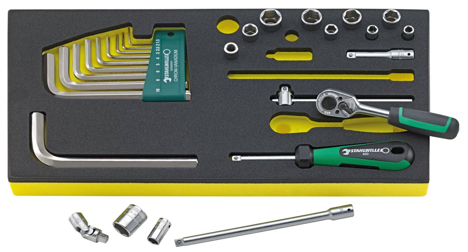 Stahlwille TCS 1/4 ZOLL + 10760 CV QR 96830364 Werkzeugset