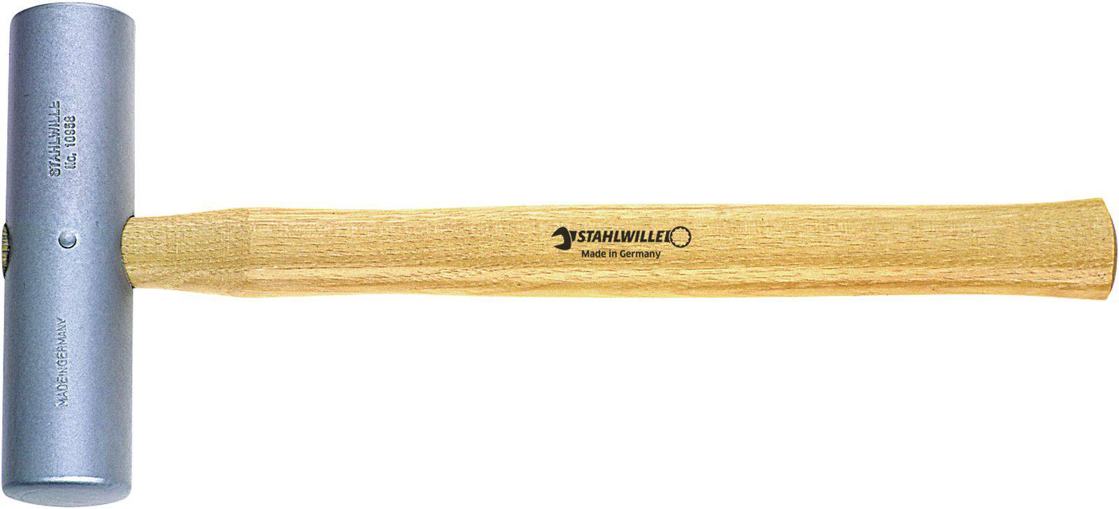 Ein Hammer mit Holzgriff und Metallkopf, Marke abgebildet als 'Stahlwille'.