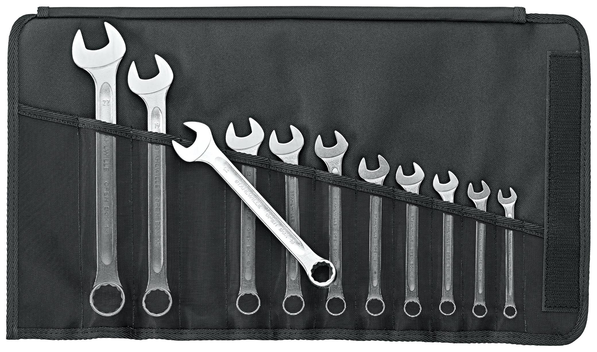 Stahlwille 96400802 2021-11-13 Ring-Maulschlüssel-Satz Schlüsselweite (Metrisch) 8 - 22mm