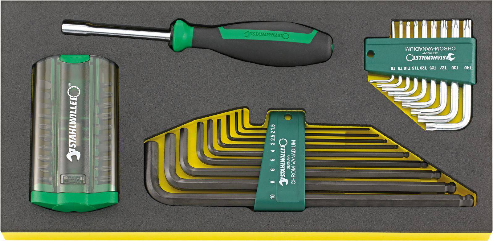 Stahlwille TCS 1201/4000/10766/38 Winkelschraubendreher-Set 39teilig