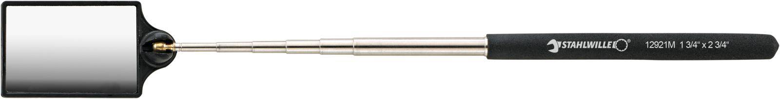 Stahlwille 12921M 1 3/4 ZOLL / 45MM TELESKOPSPIEGEL. ECKIG Inspektionsspiegel ausziehbar Spiegel-Größe: (B x H) 70mm x 45mm
