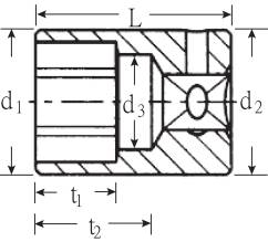 Stahlwille 40 D 14 01030014 Doppelsechskant Steckschlüsseleinsatz 14mm 1/4" (6.3 mm)