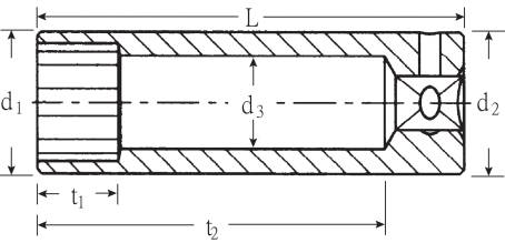 Stahlwille 40 DL 9 01240009 Doppelsechskant Steckschlüsseleinsatz 9mm 1/4" (6.3 mm)