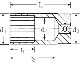 Stahlwille 46 16 02020016 Doppelsechskant Steckschlüsseleinsatz 3/8" (10 mm)