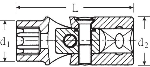 Stahlwille 47 TX E 12 GELENK-STECKSCHLUESSELEINSATZ 3/8 ZOLL 02070012 TX Steckschlüsseleinsatz E 12 3/8" (10 mm)