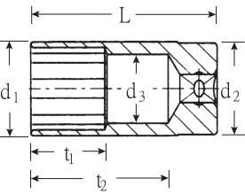 Stahlwille 460A 5/16 02620020 Doppelsechskant Steckschlüsseleinsatz 5/16" 3/8" (10 mm)