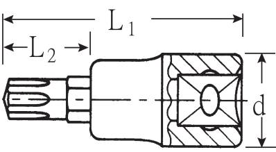 Stahlwille 54 CV M 6 03090006 1/2" (12.5 mm) Schraubendrehereinsatz M6 1/2" (12.5 mm)