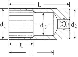 Stahlwille 51 S 20,8 03240208 Sechskant Steckschlüsseleinsatz 1/2" (12.5 mm)