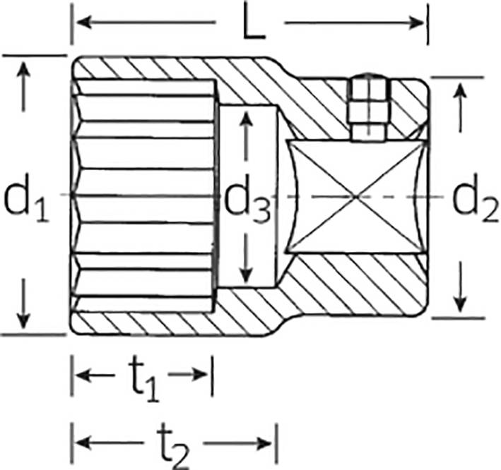 Stahlwille 55A 15/16 05410046 Doppelsechskant Steckschlüsseleinsatz 15/16" 3/4" (20 mm)