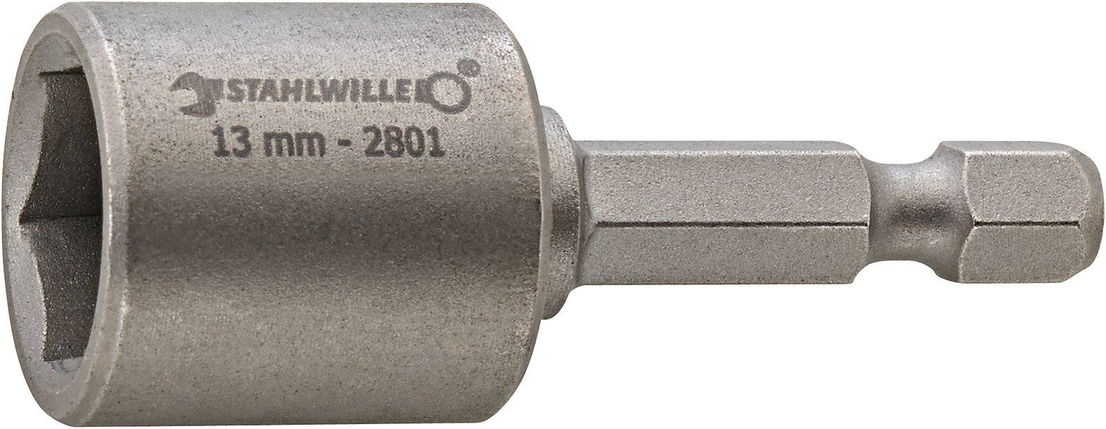 Stahlwille 2801N/ 10 STECKSCHLUESSEL MIT MAGNET 28011010 Sechskant Steckschlüsseleinsatz Sechskant