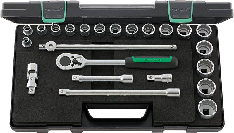 Stahlwille 50A/17/6 KN Steckschlüsselsatz 1/2" (12.5 mm) 96035125