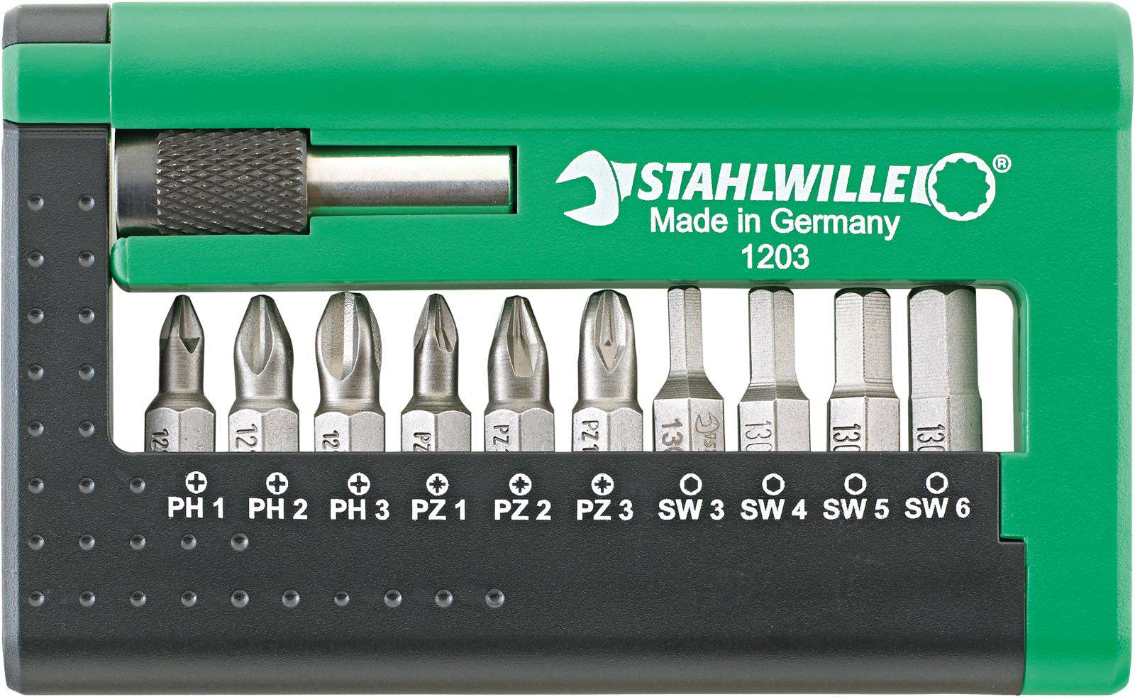 Stahlwille 1203 BIT-SET FUER ELEKTRONISCHE BOHRMASCHINEN 96080115 Bit-Set