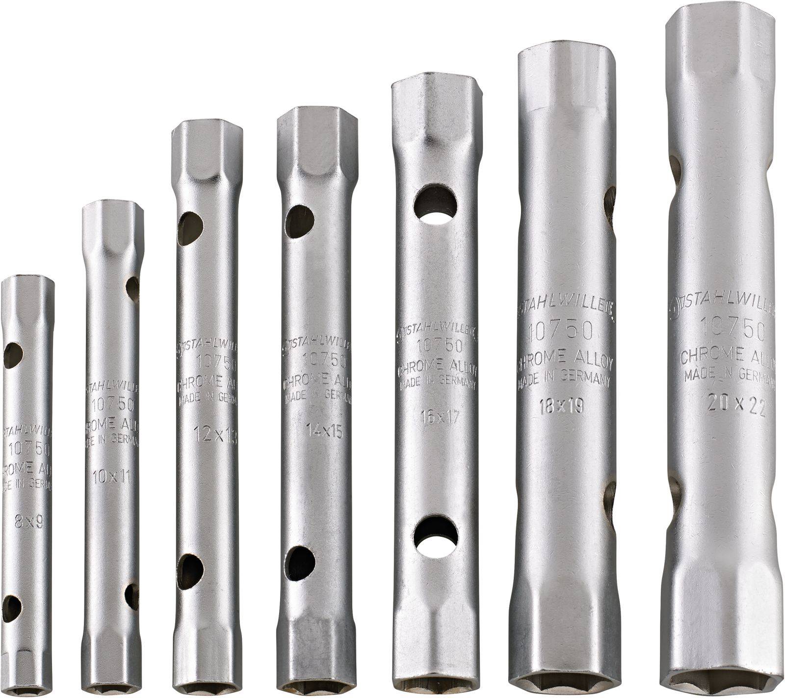 Stahlwille 10750/11 ROHRSTECKSCHLUESSEL-SATZ 96431205 Doppelsteckschlüssel