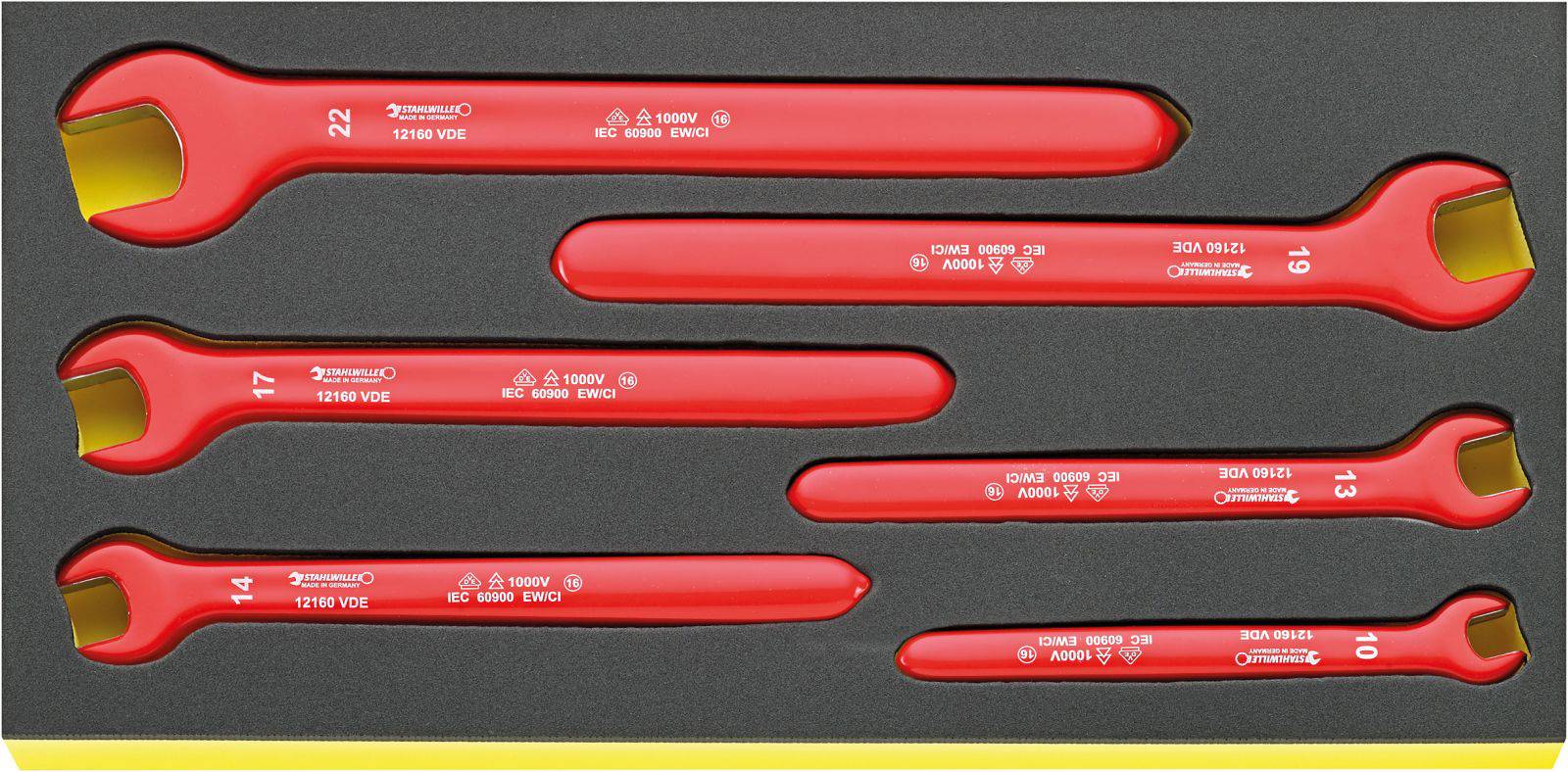 Stahlwille 96830042 TCS 12160 VDE Einmaulschlüssel Schlüsselweite (Metrisch) 10 - 22mm